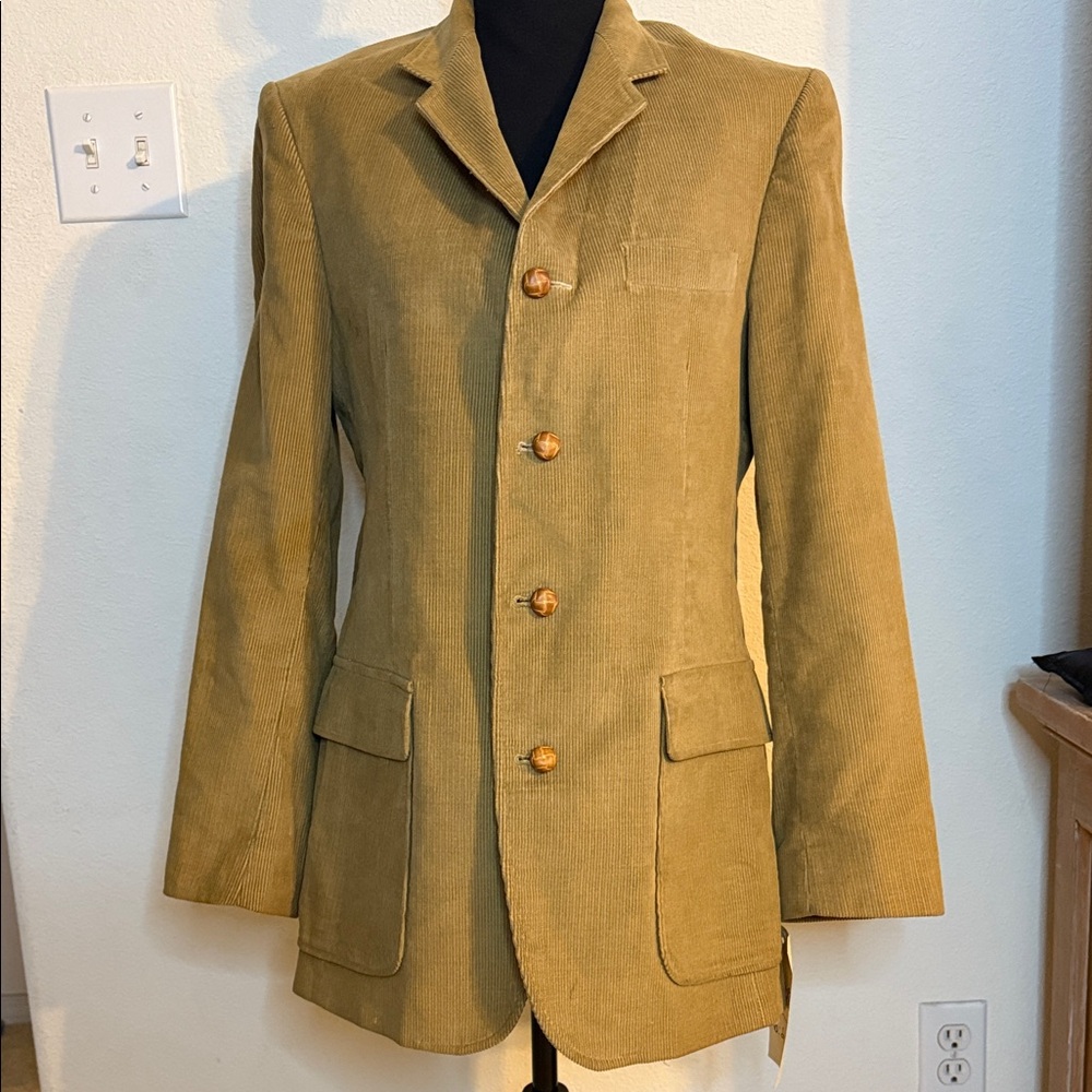 Men's Tan Corduroy Blazer